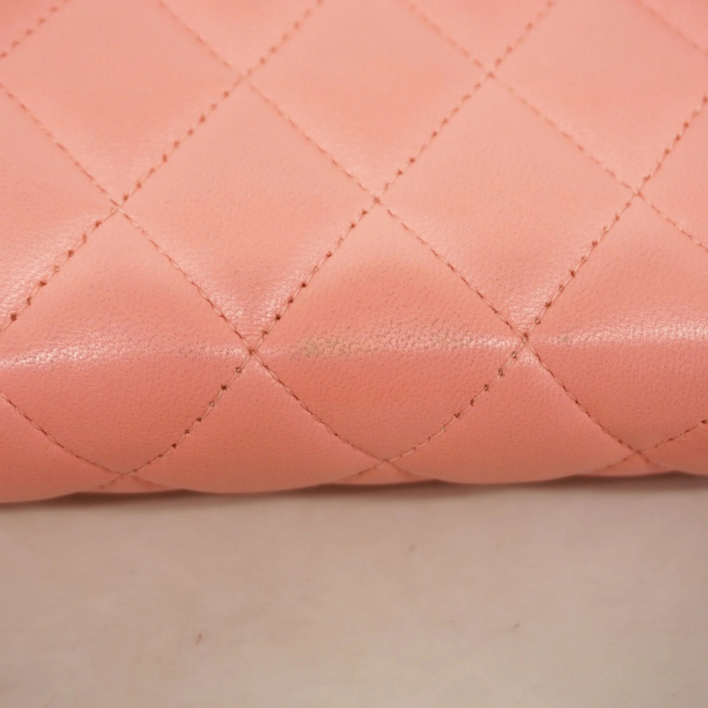 CHANEL Pink Lambskin Leather Wallet - Picture 8 of 11
